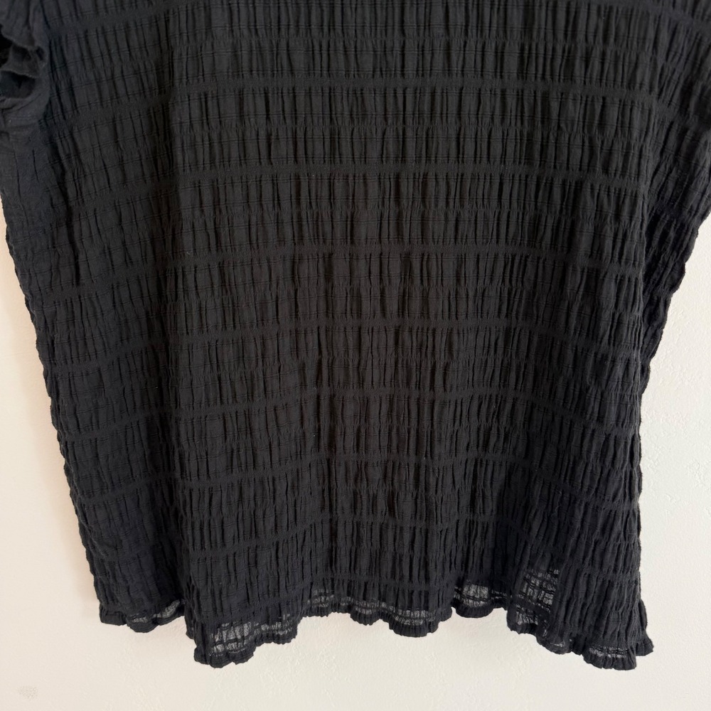 Baltic Born Zara Lace Top Black Size M Cotton Boho Feminine Coquette Blouse - Picture 9 of 13